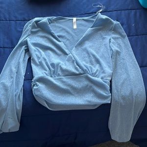 Baby blue clubbing shirt